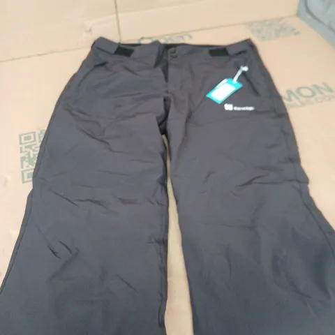 THE EDGE BLACK WATERPROOF OUTDOOR TROUSERS - L