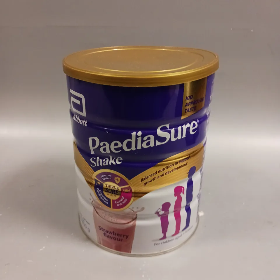 SEALED ABBOTT PAEDIA SURE SHAKE - STRAWBERRY 850G