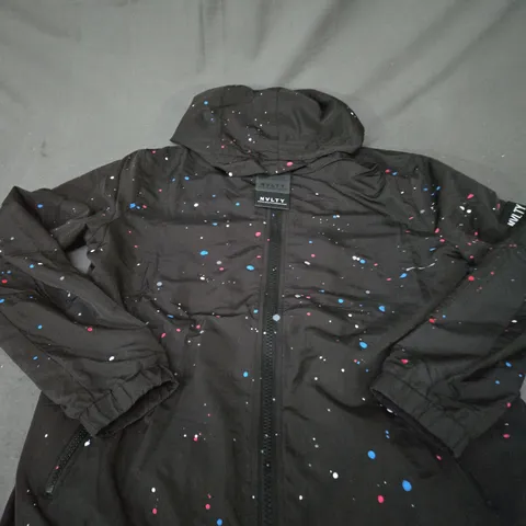 NVLTY FULL ZIP PAINT SPOT JACKET SIZE M