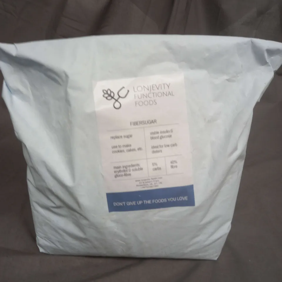 LARGE BAG OF LONJEVITY FUNCTIONAL FOODS - FIBRESUGAR - COLLECTION ONLY