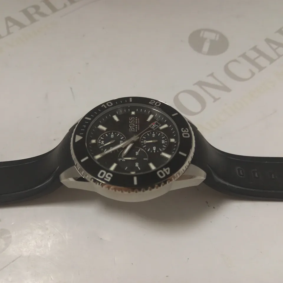 HUGO BOSS ADMIRAL BLACK CHRONOGRAPH WATCH RRP £211