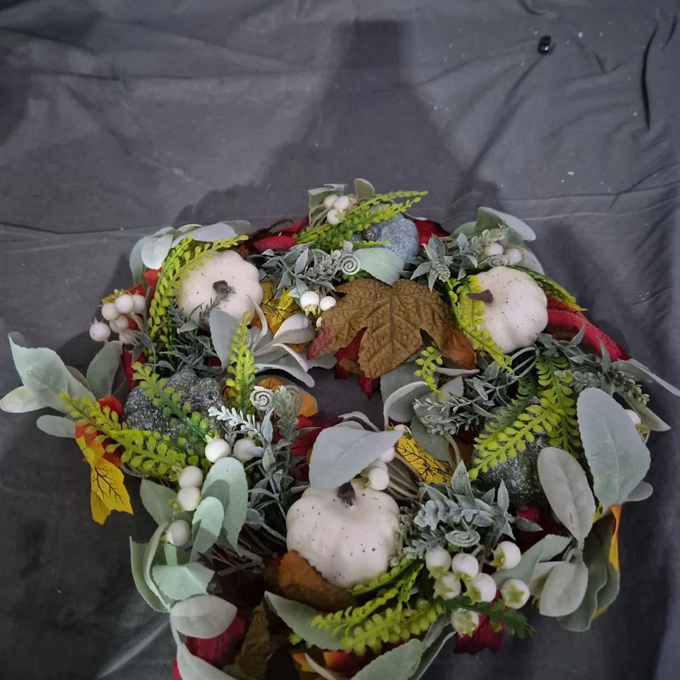 AUTUMN PUMPKIN DOOR WREATH