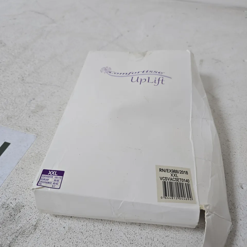 BOX OF APPROXIMATELY 15 ASSORTED ITEMS INCLUDING GLOWLIFE FACE SERUM , ELECTRIC CANDLE LIGHT AND COMFORTISSE UPLIFT BRA