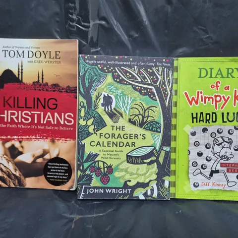 BOX OF APPROXIMATELY 15 ASSORTED BOOKS TO INCLUDE KILLING CHRISTIANS, DIARY OF A WIMPY KID, ETC