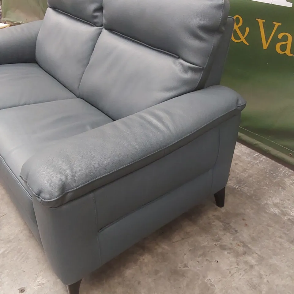 QUALITY DESIGNER ITALIAN MADE OLIVER MAXI 2 SEATER LEATHER SOFA