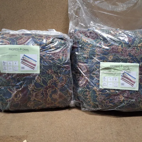 LOT OF 2 BAGGED PRINTED COVERS - APPROXIMATELY 200X95CM