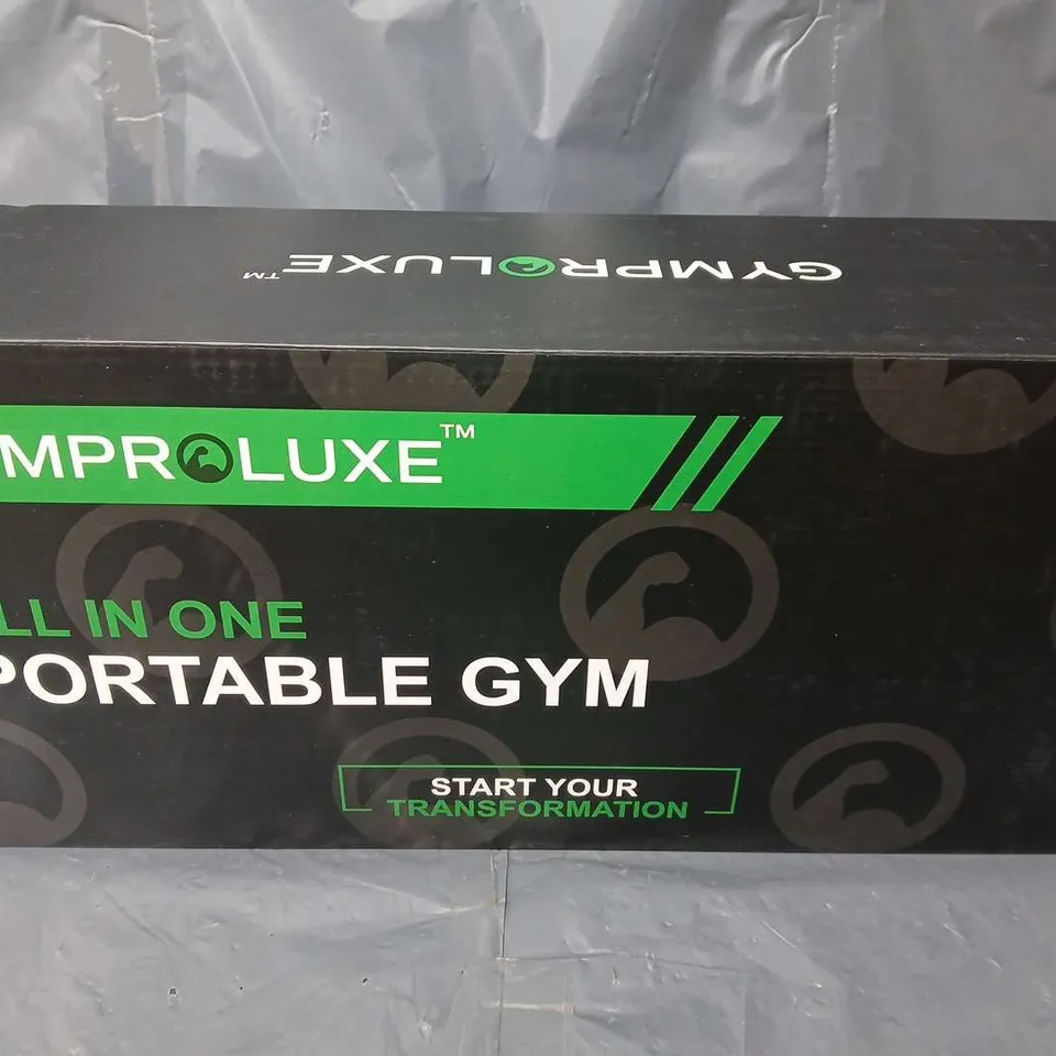 BOXED GYMPROLUXE ALL IN ONE PORTABLE GYM