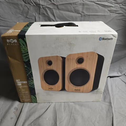 HOUSE OF MARLEY GET TOGETHER DUO WIRELESS BLUETOOTH SPEAKERS – WOOD (PAIR)
