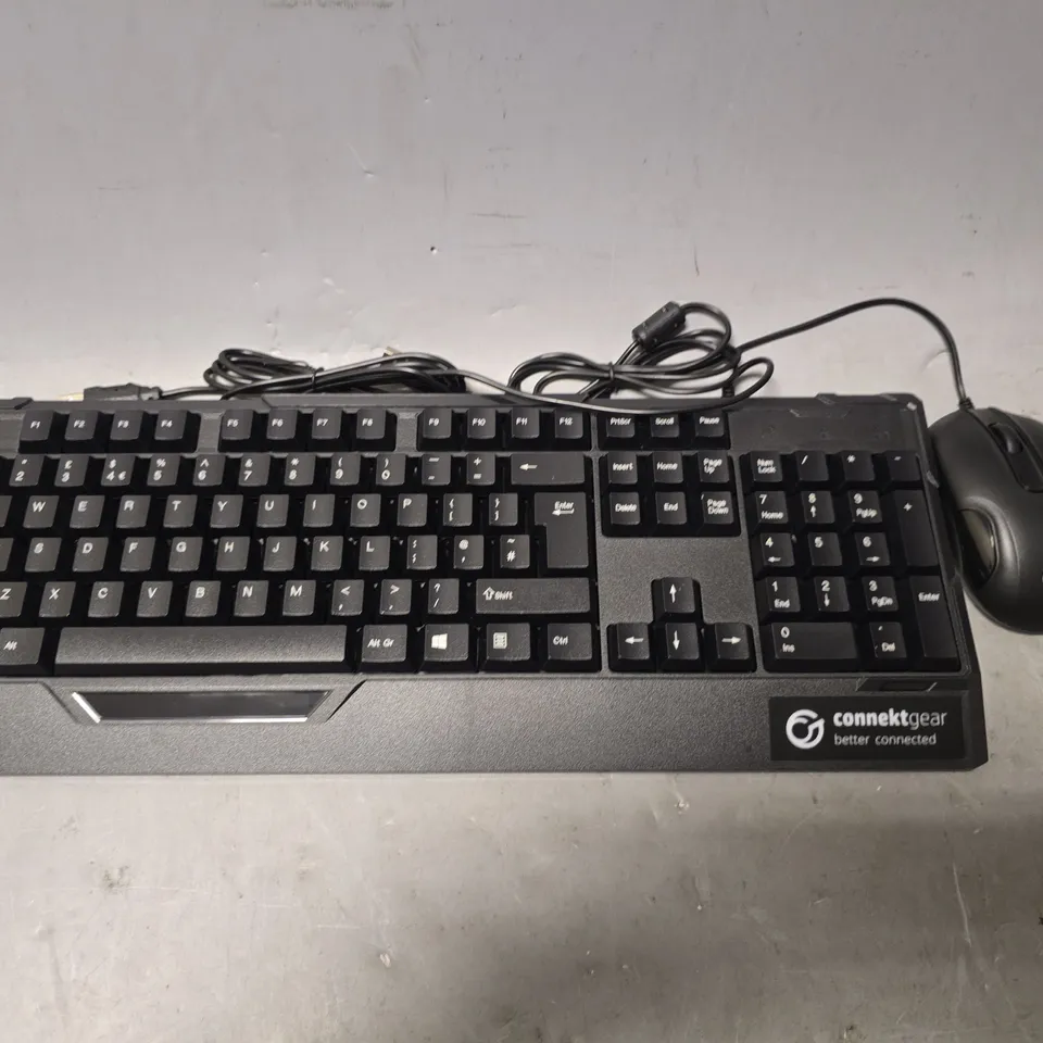 BOXED CONNEKTGEAR USB MOUSE & KEYBOARD
