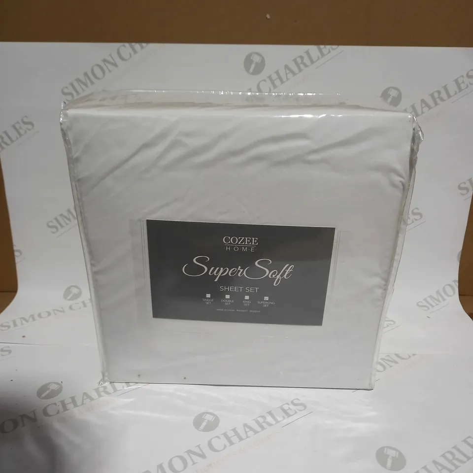 COZEE HOME SUPERSOFT SHEET SET - SUPERKING