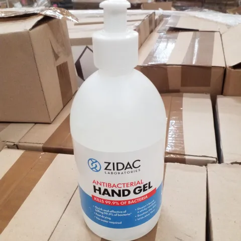 PALLET CONTAINING LARGE QUANTITY OF ZIDAC ANTIBACTERIAL HAND GEL 500ML