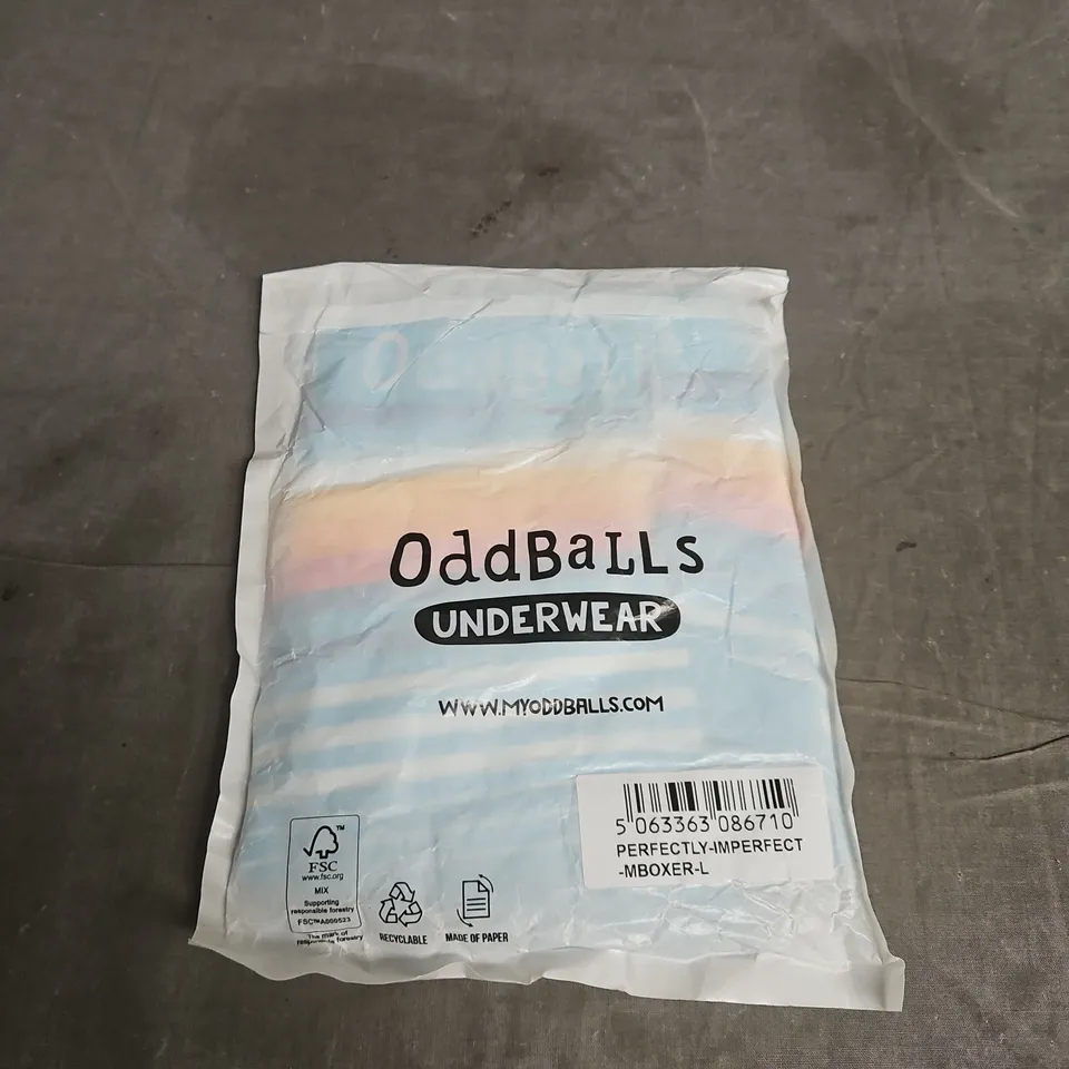 ODDBALLS UNDERWEAR – MEN'S BOXER SHORTS, LARGE