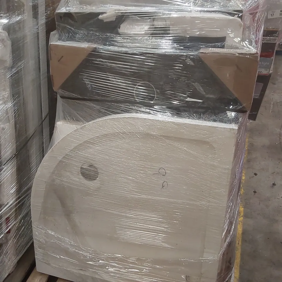 PALLET CONTAINING APPROXIMATELY 9x MIX STONE RESIN SHOWER TRAYS