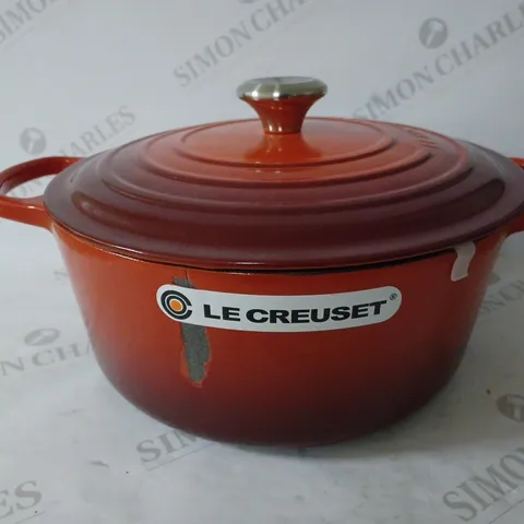 LE CREUSET CAST IRON CASSEROLE POT