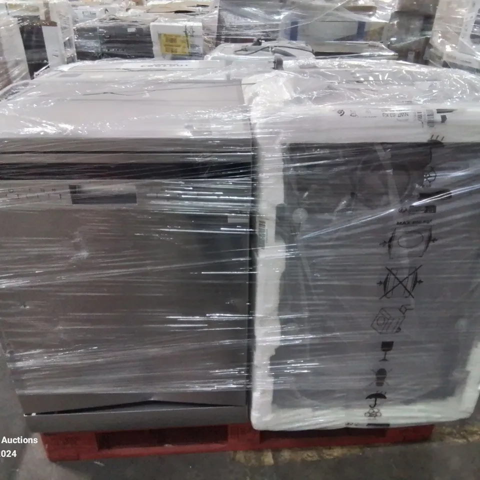 PALLET OF APPROXIMATELY 4 UNPROCESSED RAW RETURN WHITE GOODS TO INCLUDE;