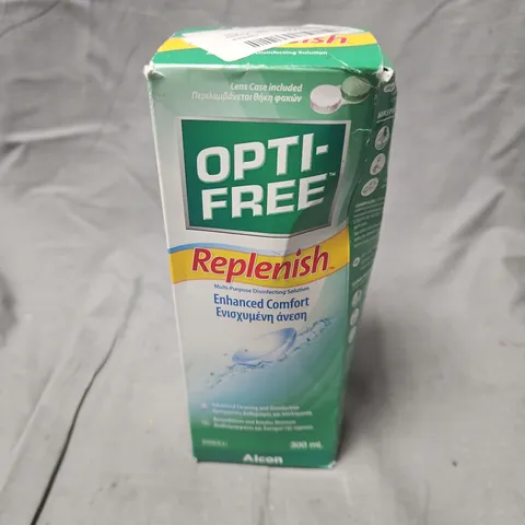 12 BOXED OPTI-FREE REPLENISH CONTACT LENS SOLUTION – 300 ML (ALCON) – COLLECTION ONLY