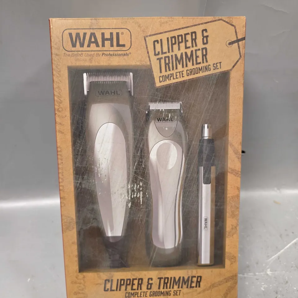 BOXED WAHL CLIPPER AND TRIMMER GROOMING SET