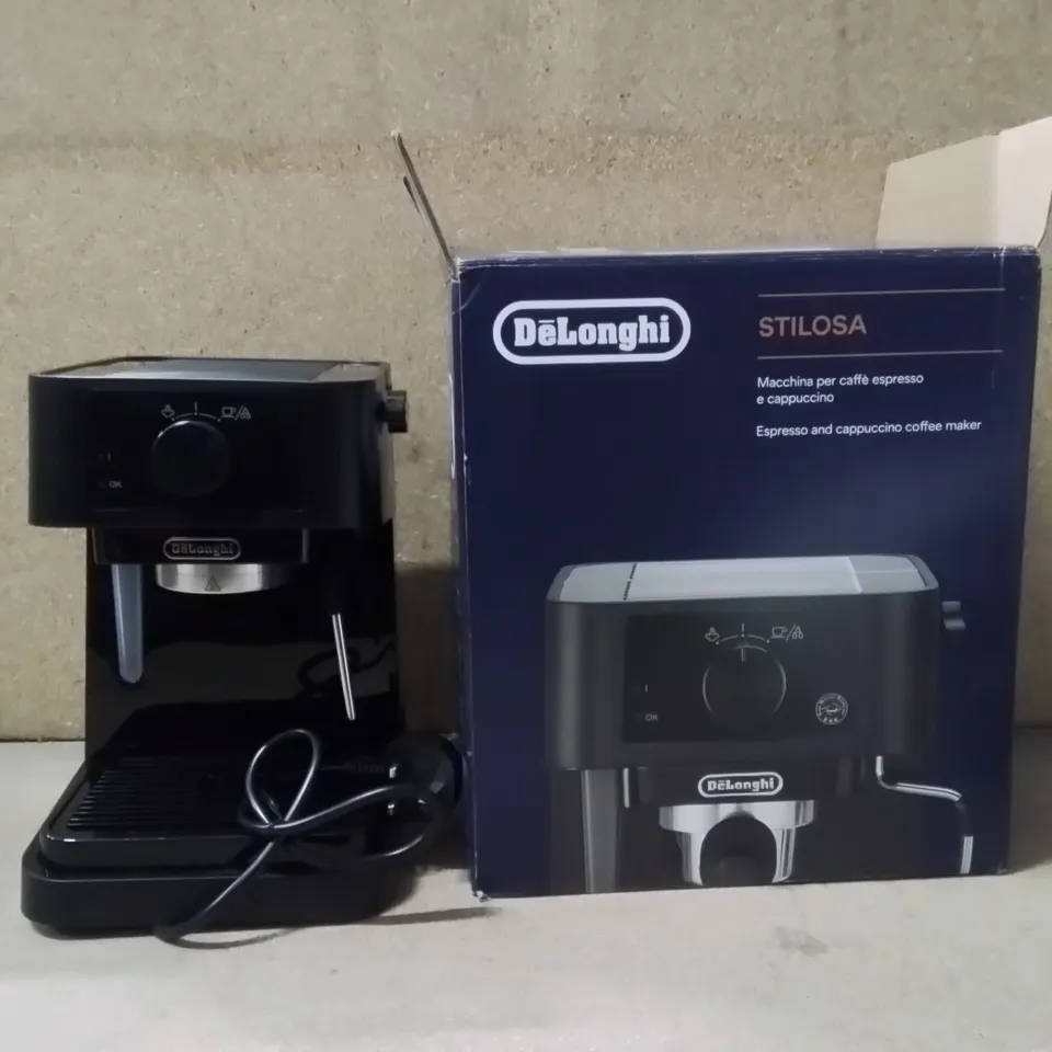 BOXED DELONGHI STILOSA ESPRESSO AND CAPPUCCINO COFFEE MAKER