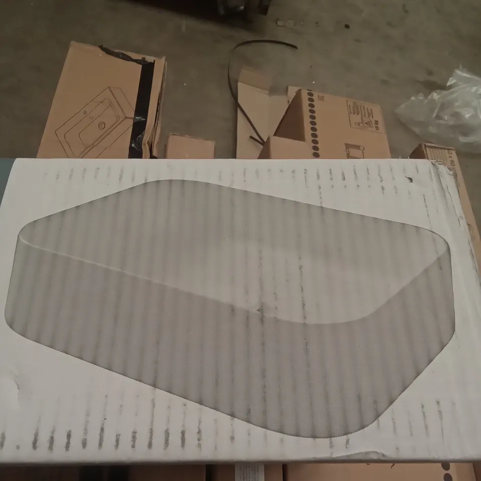 BOXED TEKAPO RESIN COUNTERTOP BASIN - WHITE