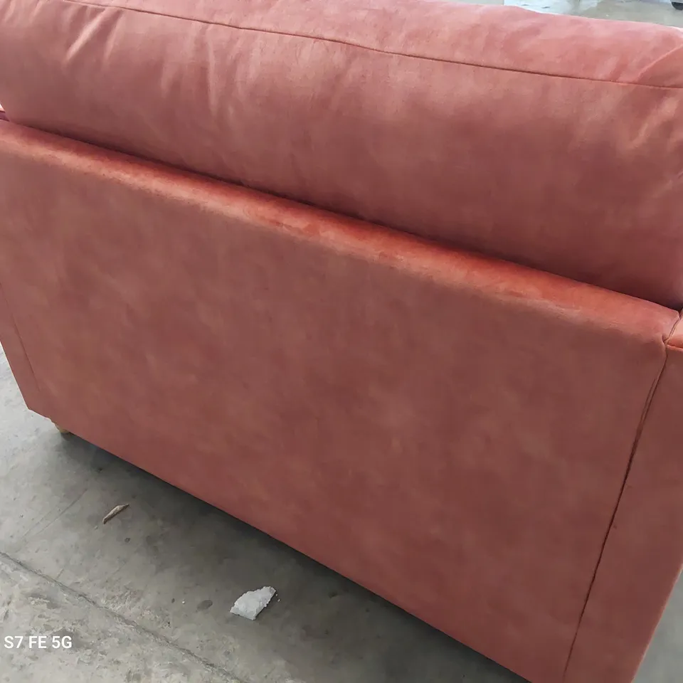 DESIGNER ATWORTH LOVE SEAT METAL ACTION SOFABED PEONY PLUSH FABRIC 