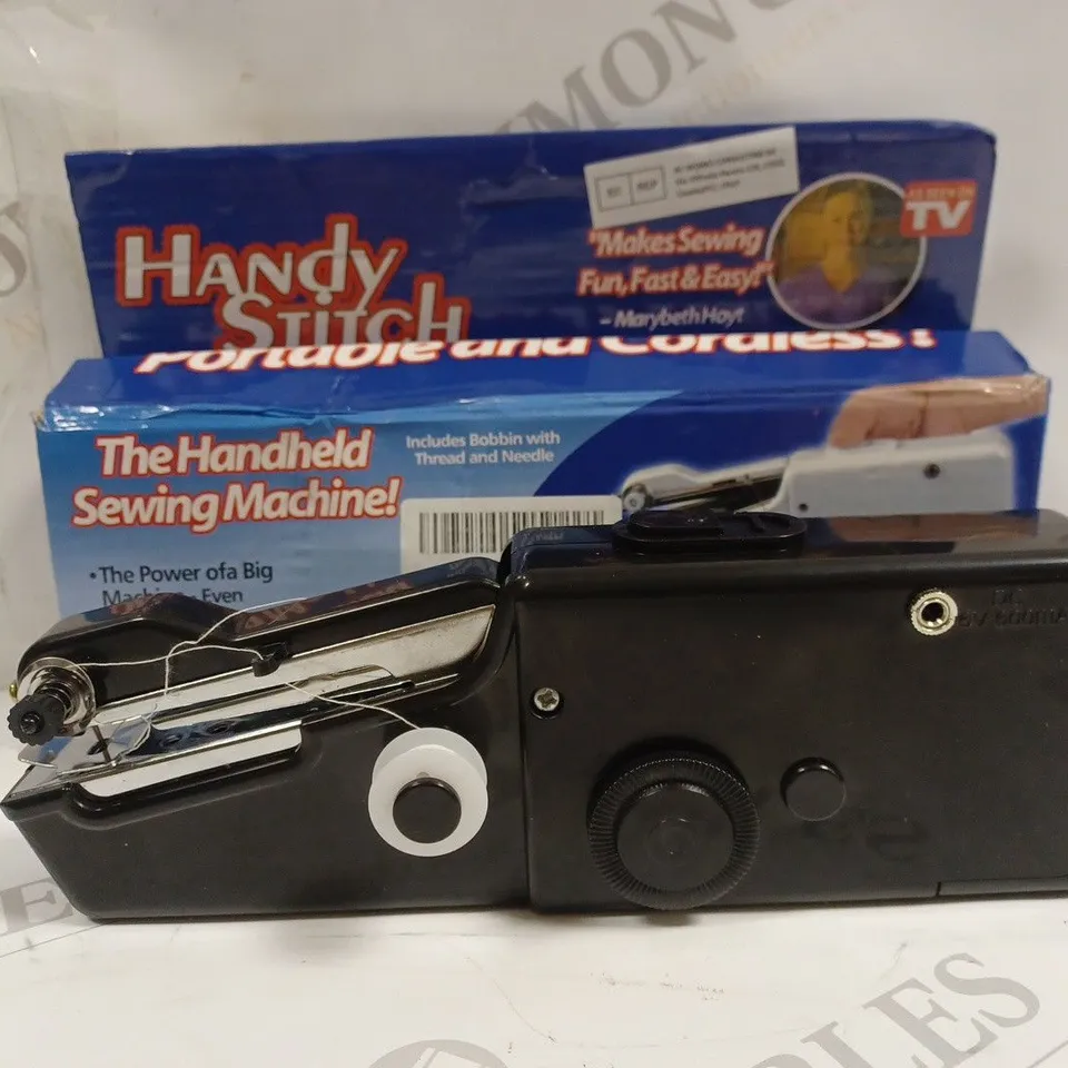 BOXED HANDY STITCH PORTABLE AND CORDLESS HANDHELD SEWING MACHINE