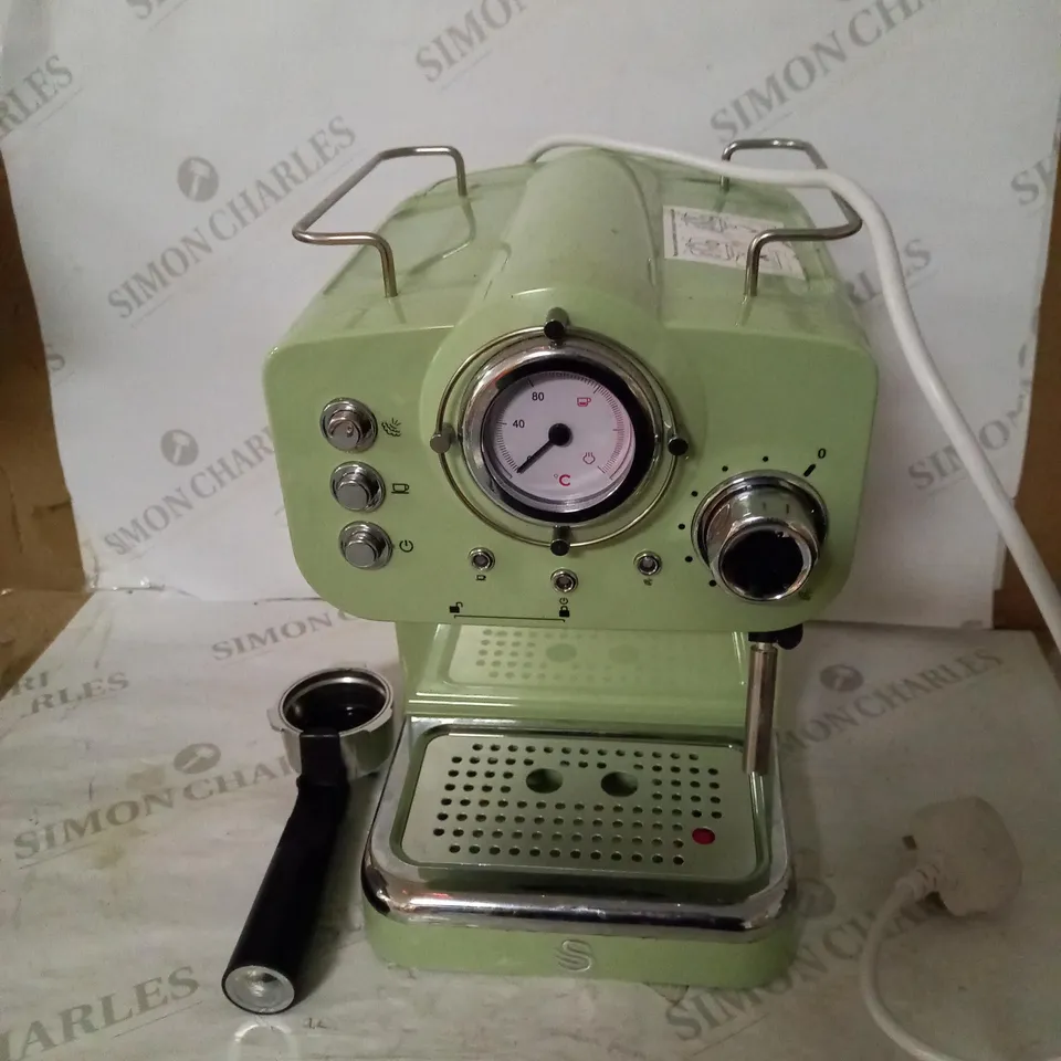 SWAN SK22110GN, RETRO PUMP ESPRESSO COFFEE MACHINE