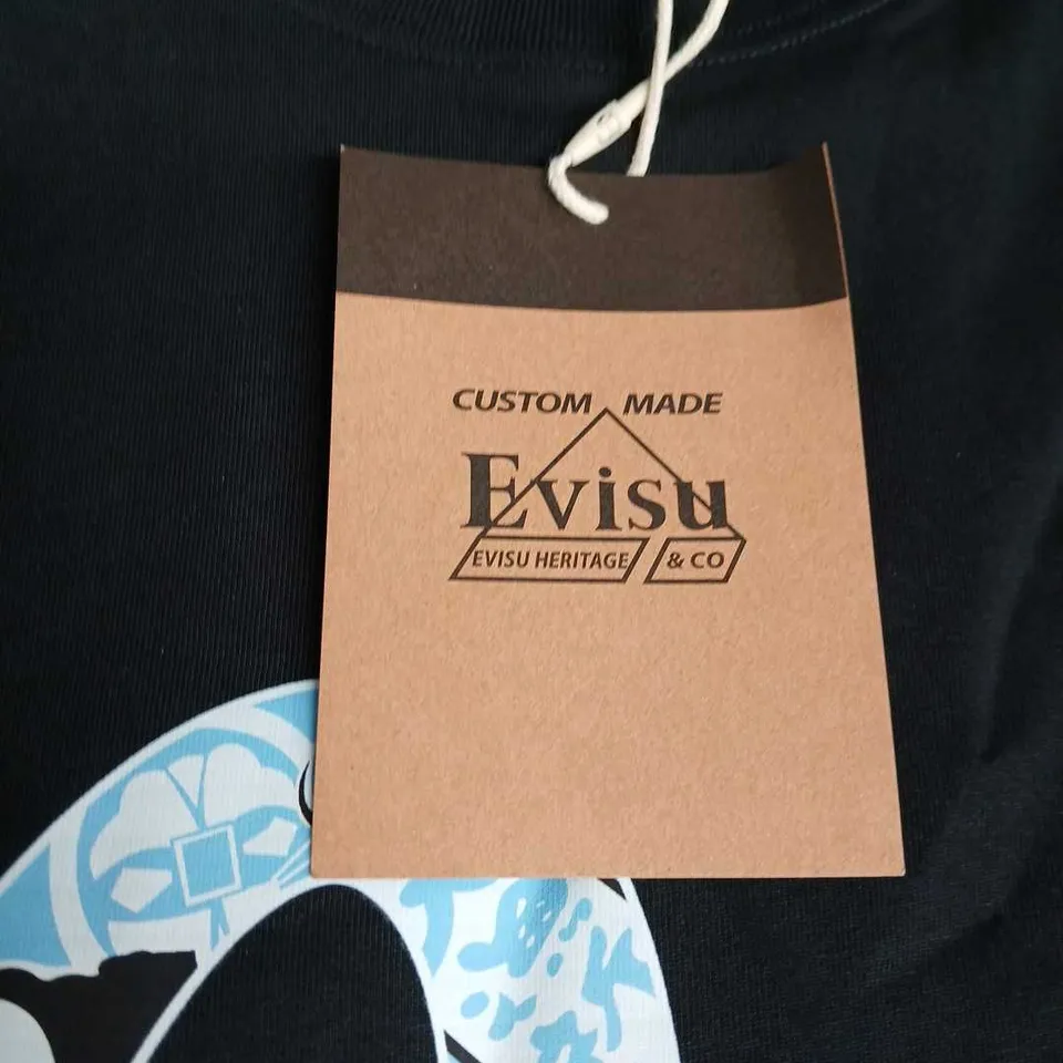 EVISU Custom Made T-Shirt – Black, Size L (Men's)