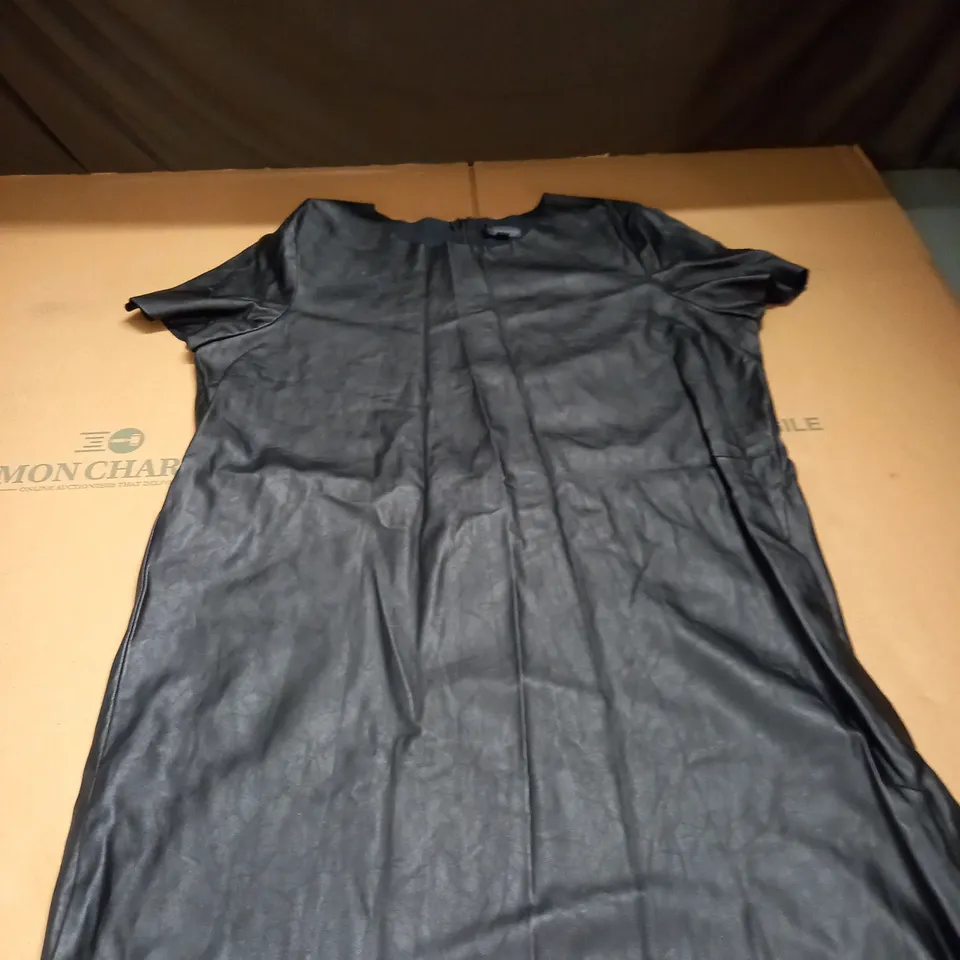 FAUX LAEATHER DRESS SIZE 12