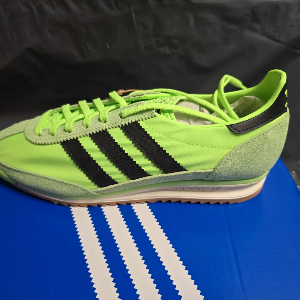 ADIDAS SL72 OG W WOMEN'S SNEAKERS – NEON LIME/BLACK – UK 6.5 (US 8)