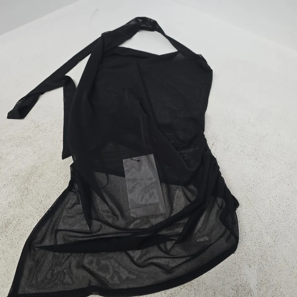 ZARA BLACK MESH TOP – UK SIZE S (US SMALL) – BRAND TAG ATTACHED