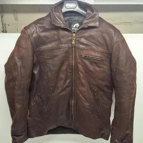 FURYGAN LEATHER MOTORCYCLE JACKET β BROWN