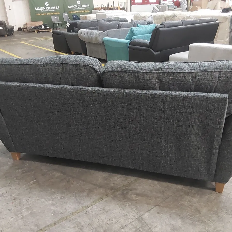 HALSTOW 3 SEATER FABRIC SOFA - CHARCOAL  RRP £899