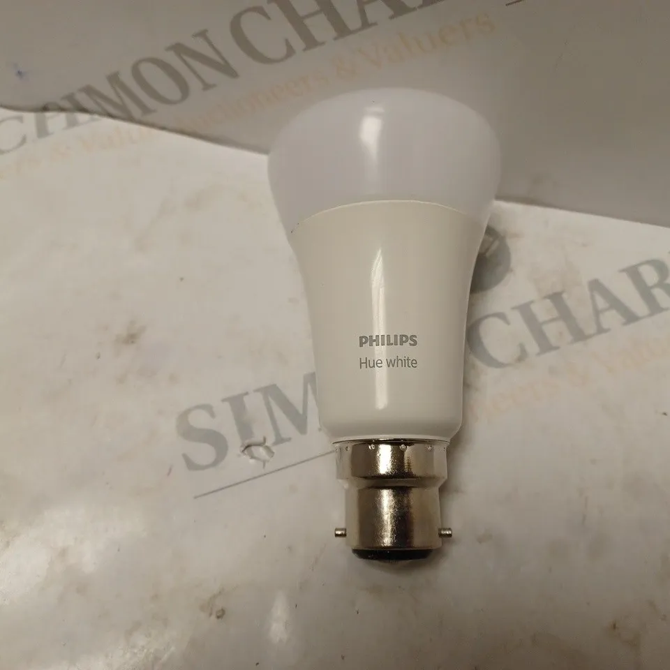 BOXED PHILIPS HUE SINGLE BULB B22 WARM WHITE