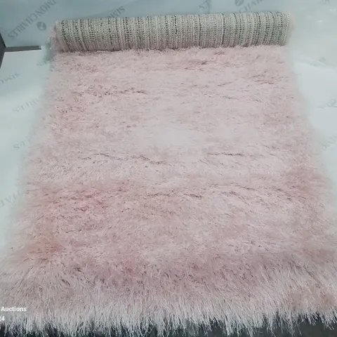 BRAND NEW PACO HOME 300 GLAMOUR PINK/ROSE 60X100CM SHAGGY RUG