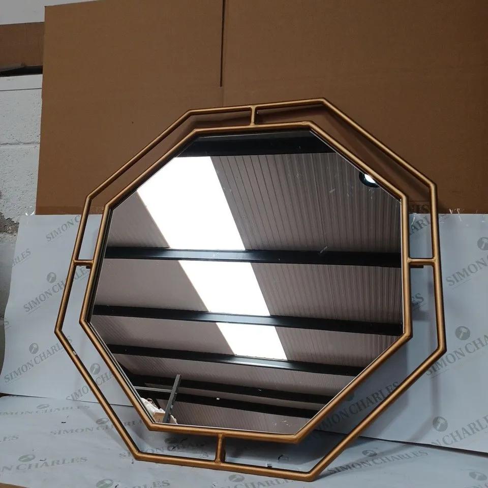 BUNDLEBERRY BY AMANDA HOLDEN OCTAGONAL METAL FRAME - WALL MIRROR - COLLECTION ONLY