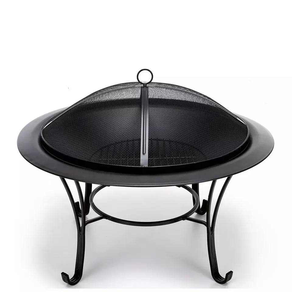 VERY HOME 76CM GARDEN FIREPIT WITH COVER