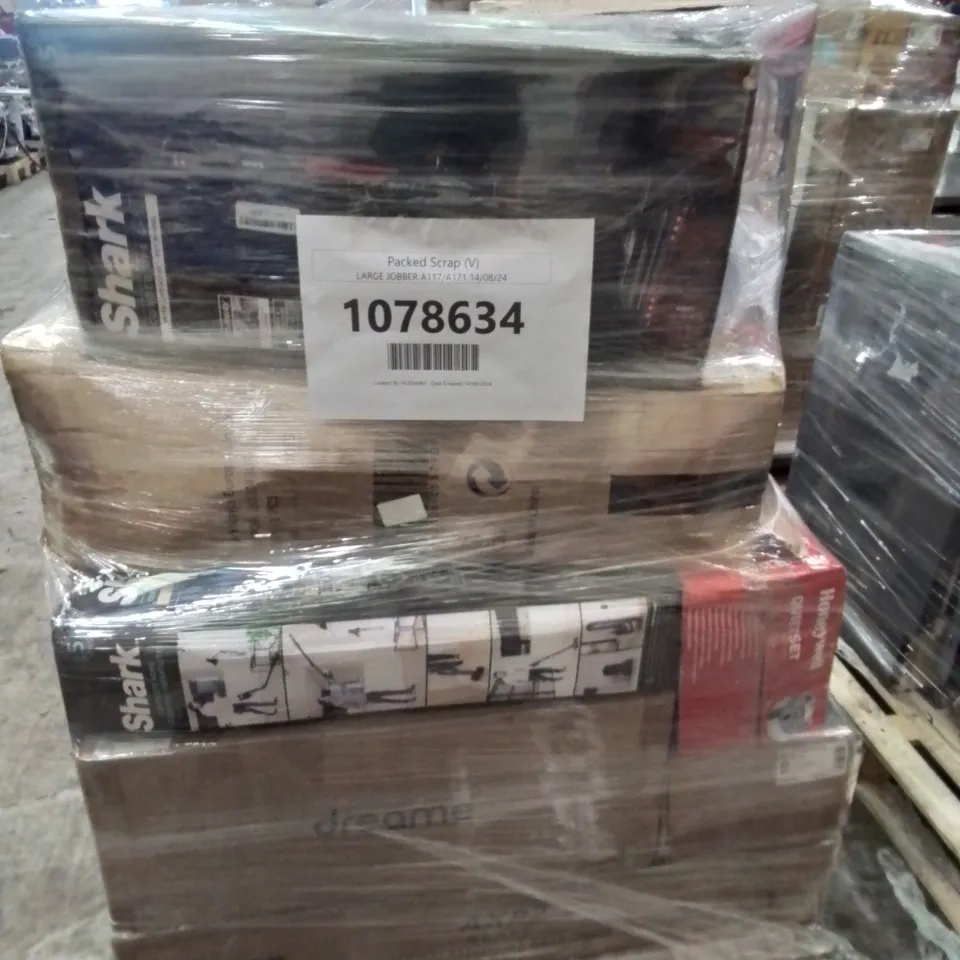 PALLET OF APPROXIMATELY 20 UNPROCESSED RAW RETURN HOUSEHOLD AND ELECTRICAL GOODS TO INCLUDE;