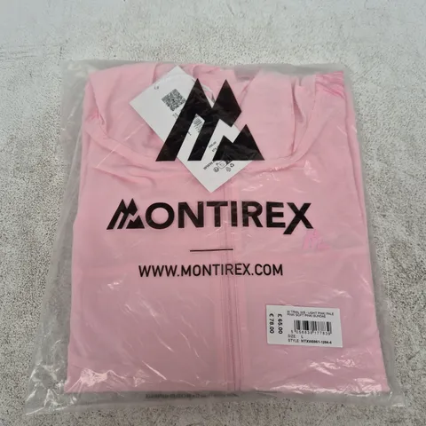 MONTIREX WOMENS TRAIL WINDBREAKER ZIP JACKET – PINK, SIZE L