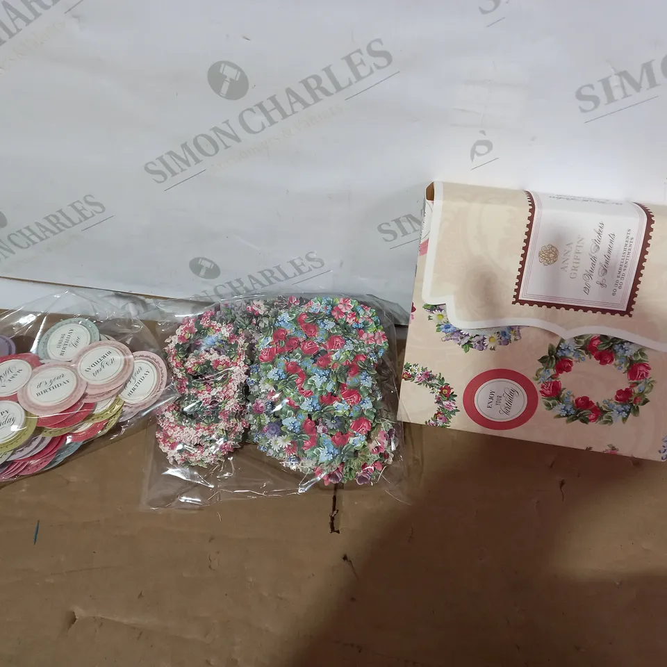 ANNA GRIFFIN WREATH STICKERS & SENTIMENTS 