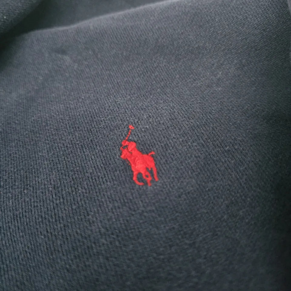 POLO RALPH LAUREN HOODIE – NAVY, ZIP FRONT, SIZE M