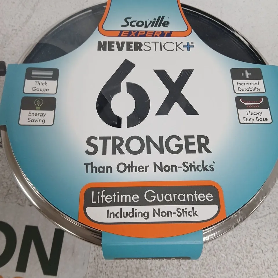 SCOVILLE EXPERT NEVERSTICK+ STOCK POT, 24 CM – 6X STRONGER NON-STICK