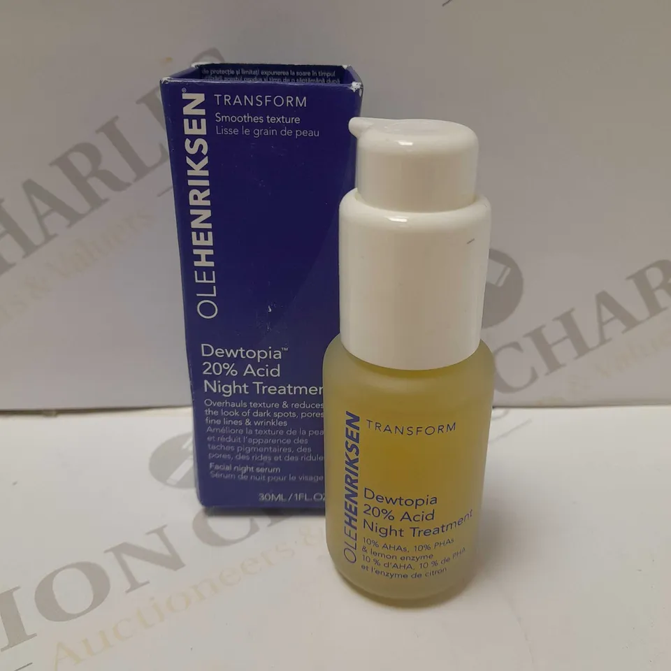 OLE HENRIKSEN DEWTOPIA 20% ACID NIGHT TREATMENT 30ML