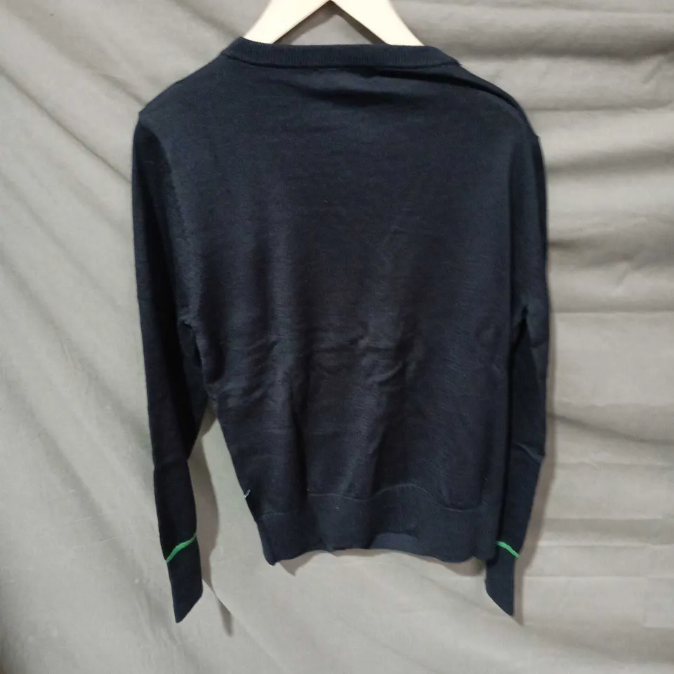 IN CORPORATEWEAR NAVY V-NECK CARDIGAN, MEN'S SIZE M