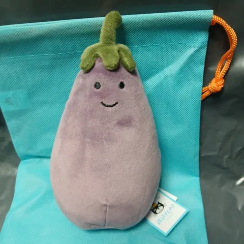 JELLYCAT AMUSEABLES AUBERGINE EGGPLANT PLUSH TOY