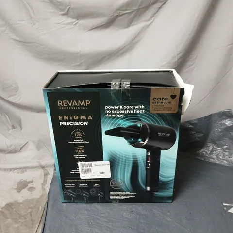 REVAMP ENIGMA PRECISION DIGITAL INTELLIGENT HAIR DRYER BOXED