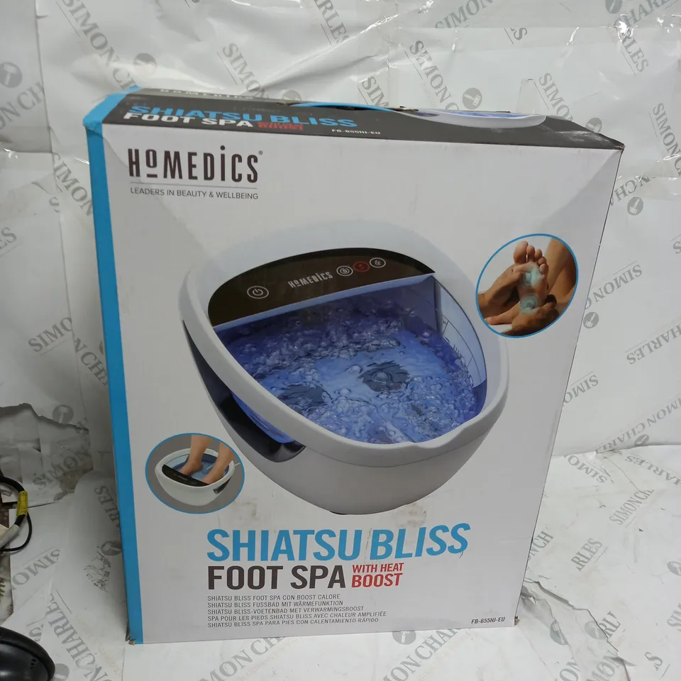 BOXED HOMEDICS SHIATSU BLISS FOOT SPA