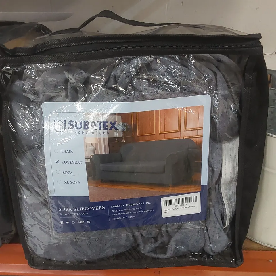 SUBRTEX LOVESEAT COVER - GREY