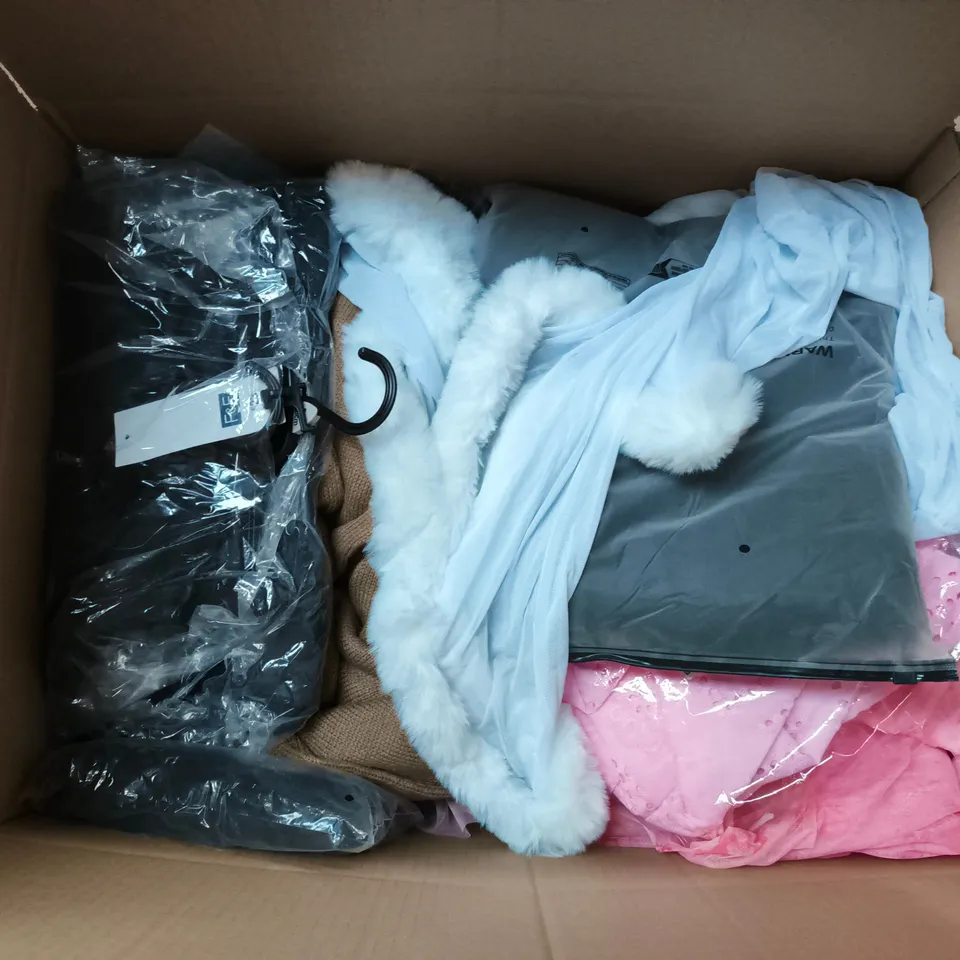 APPROXIMATELY 20 ASSORTED CLOTHING AND FASHION PRODUCTS IN VARIOUS STYLES AND SIZES - COLLECTION ONLY