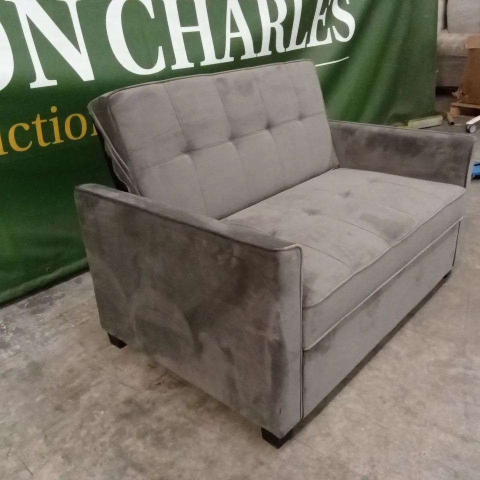 QUALITY DESIGNER SMALL 2 SEATER FABRIC SOFA BED