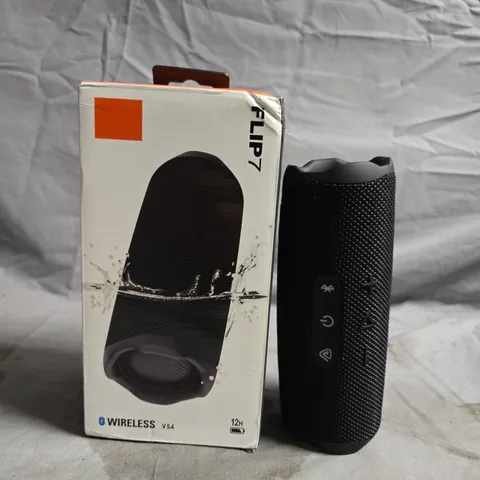 FLIP7 PORTABLE WIRELESS SPEAKER – BLACK
